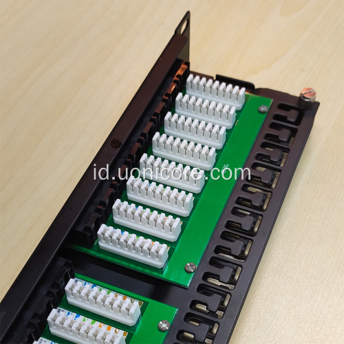 pukulan passthrough rumah panel patch 1U 48 Port